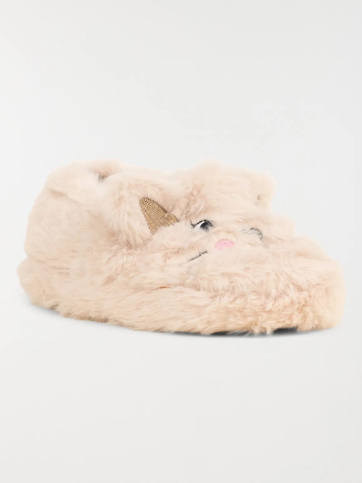 Chausson animal beige fille (24-30)