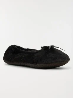 Chausson ballerine noir femme (36-41)