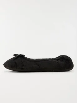 Chausson ballerine noir femme (36-41)
