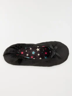 Chausson ballerine noir femme (36-41)