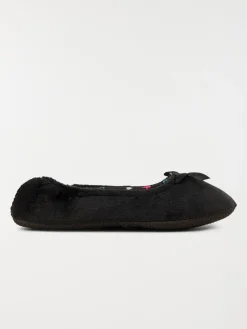 Chausson ballerine noir femme (36-41)