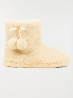 Chausson botte beige femme (36-41)
