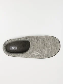 Chausson brodé homme gris (41-46)