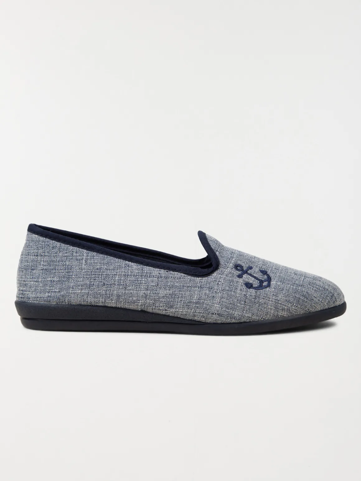 Chausson broderie ancre femme (36-41)