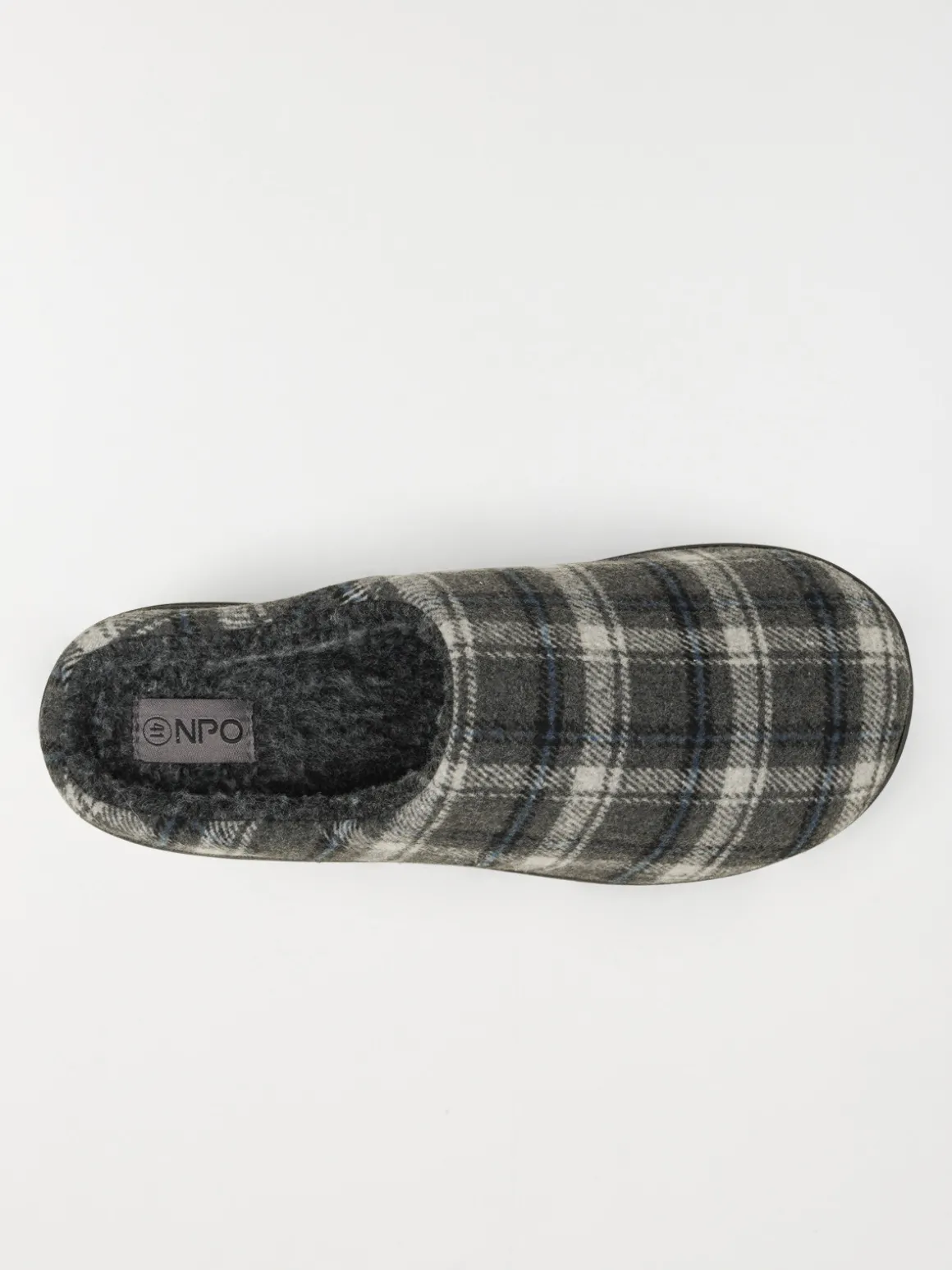 Chausson carreaux gris homme (41-46)