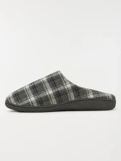 Chausson carreaux gris homme (41-46)