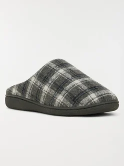 Chausson carreaux gris homme (41-46)