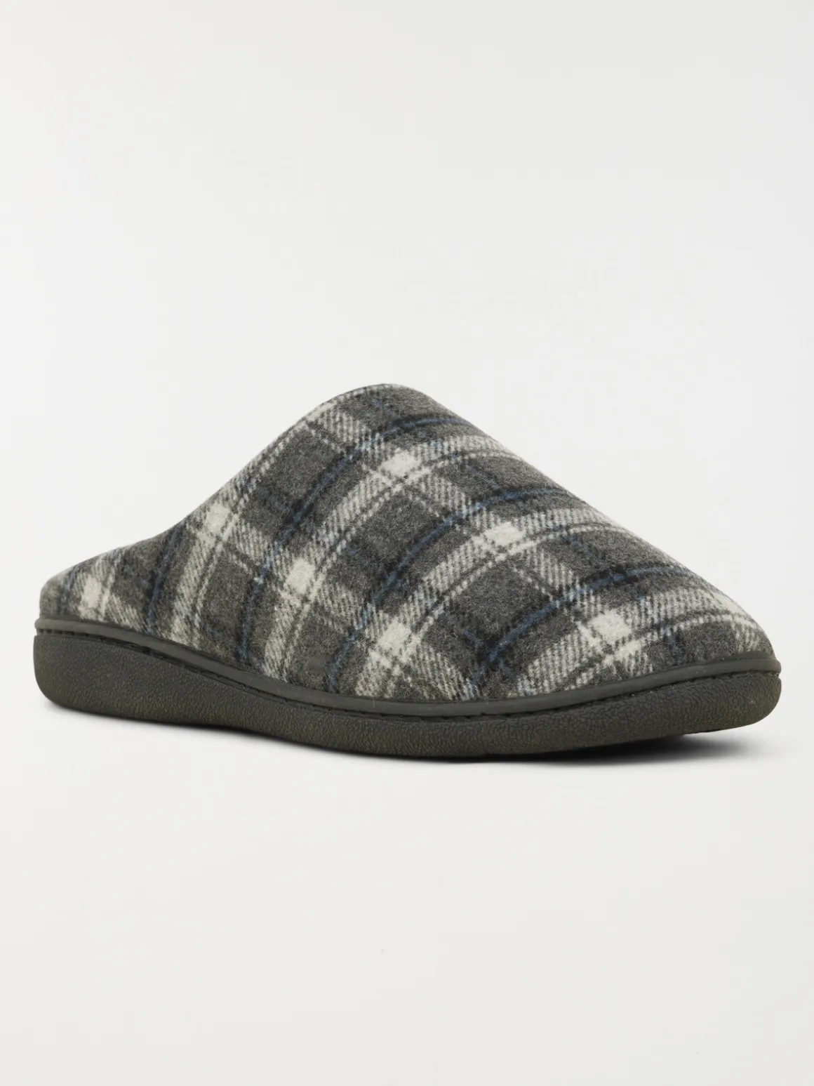 Chausson carreaux gris homme (41-46)