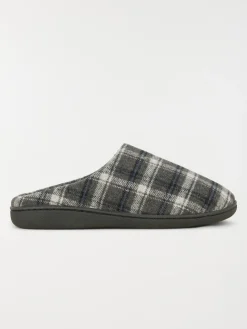 Chausson carreaux gris homme (41-46)