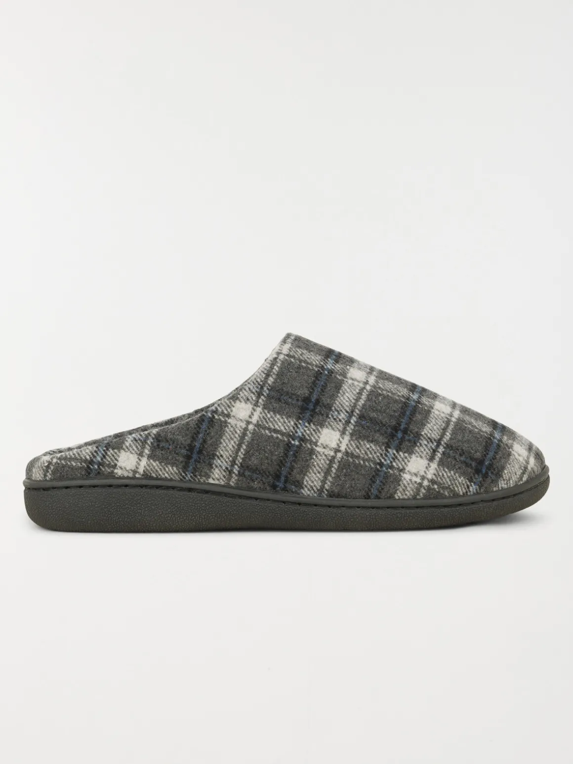 Chausson carreaux gris homme (41-46)