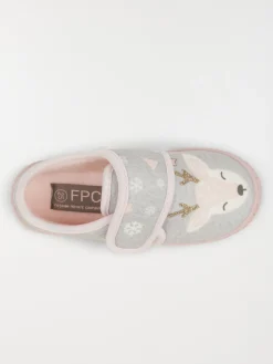 Chausson cerf gris fille (24-30)