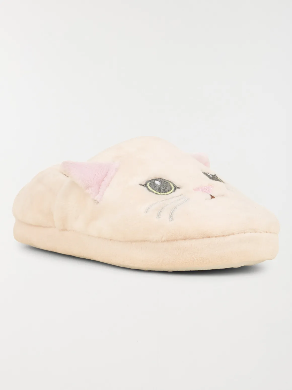 Chausson chat fille beige (31-35)