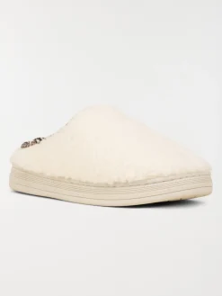 Chausson doux écru femme (36-41)