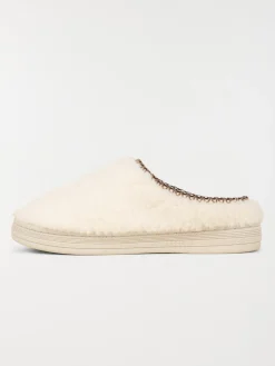 Chausson doux écru femme (36-41)