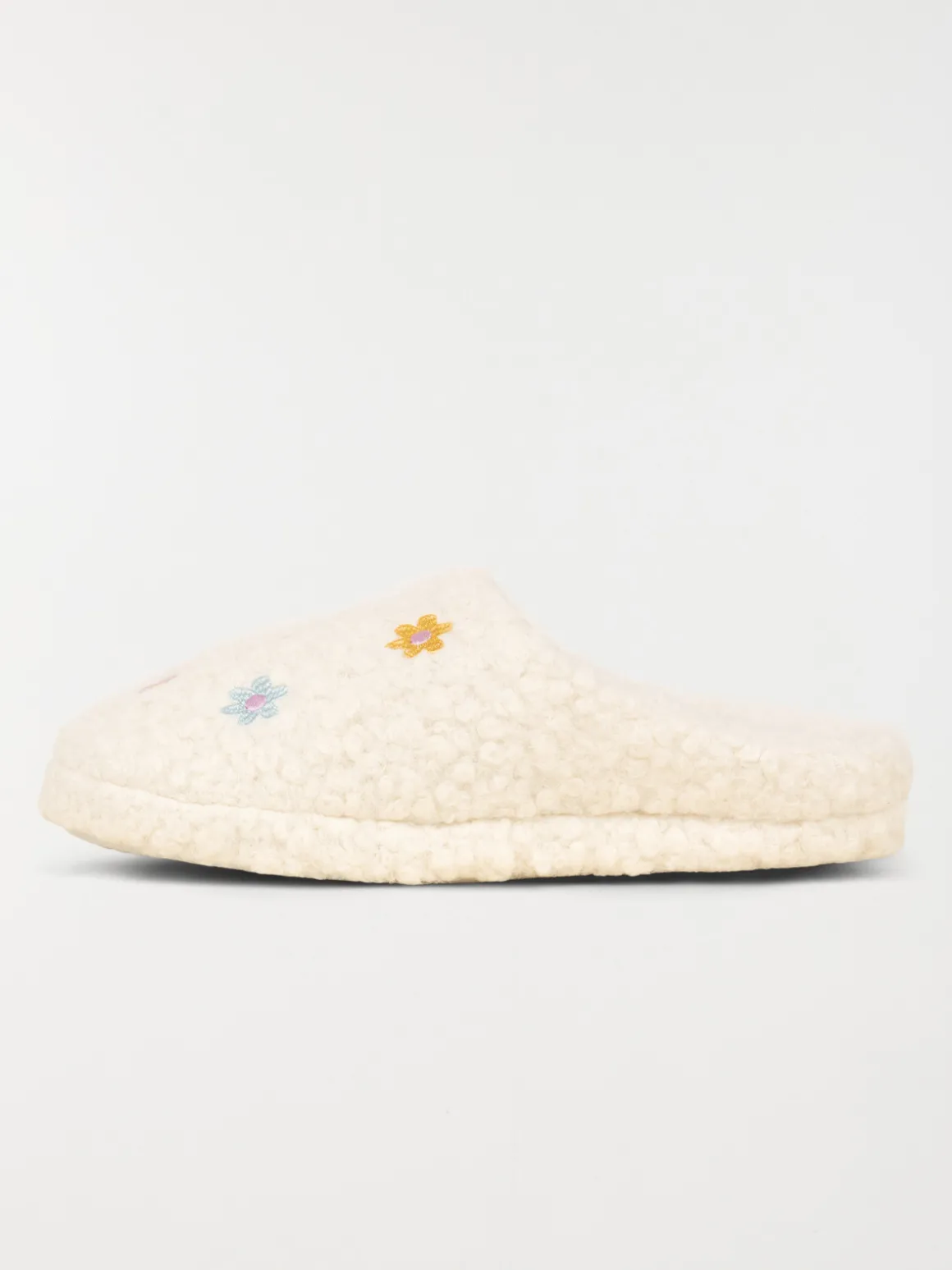 Chausson fleurs brodées femme (36-41)