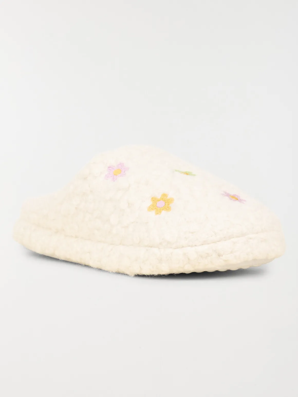 Chausson fleurs brodées femme (36-41)