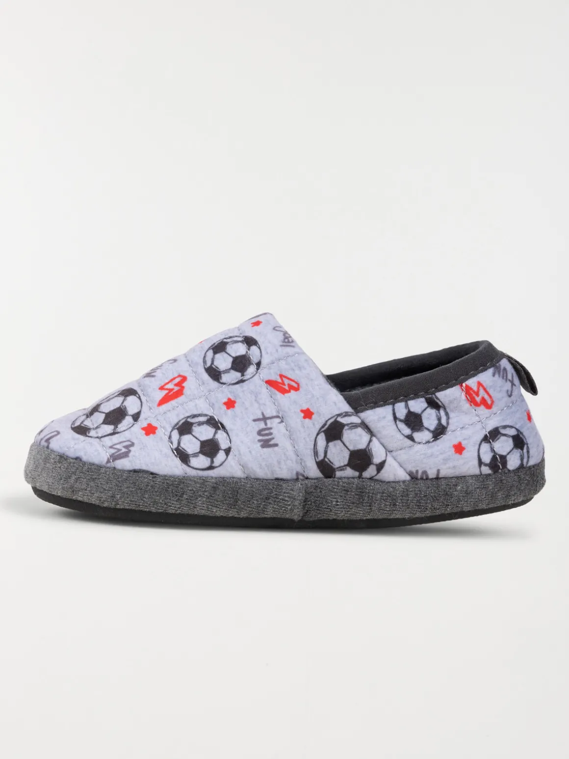 Chausson foot gris garçon (31-35)
