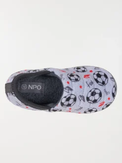 Chausson foot gris garçon (31-35)