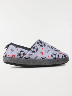 Chausson foot gris garçon (31-35)