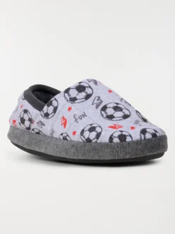 Chausson foot gris garçon (31-35)