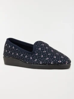 Chausson imprimé marine femme (36-41)