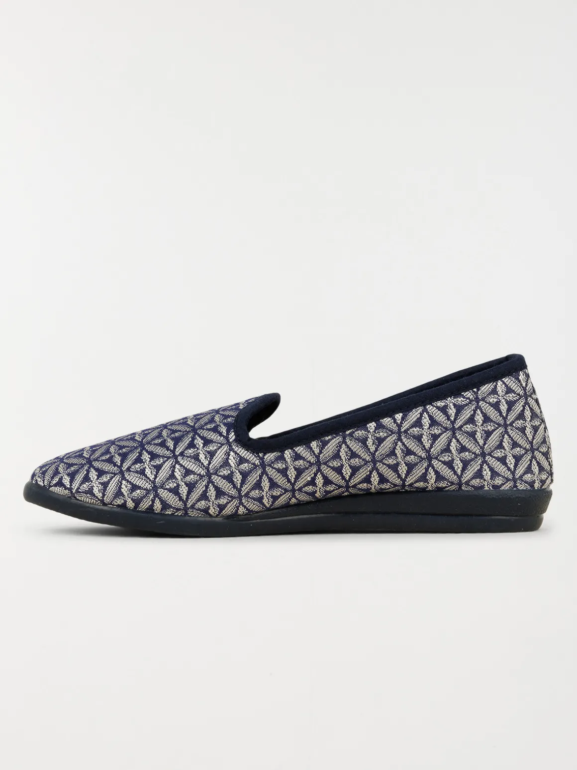 Chausson imprimé marine femme (37-41)