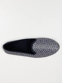 Chausson imprimé marine femme (37-41)