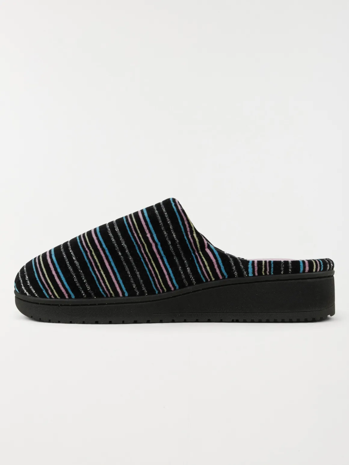 Chausson Isotoner rayures femme (36-41)