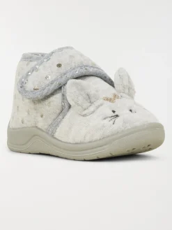 Chausson lapin 3D gris fille (19-25)