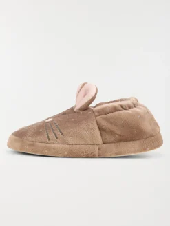 Chausson lapin fille marron (31-35)