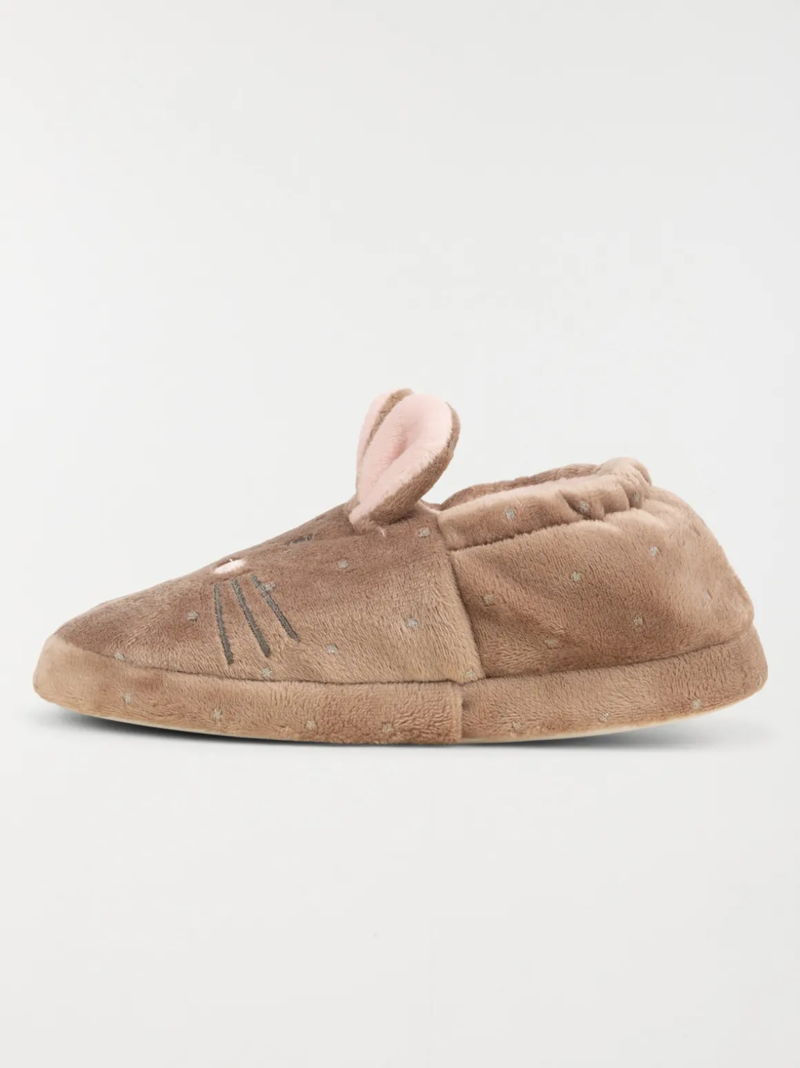 Chausson lapin fille marron (31-35)