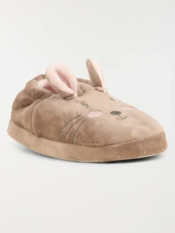 Chausson lapin fille marron (31-35)