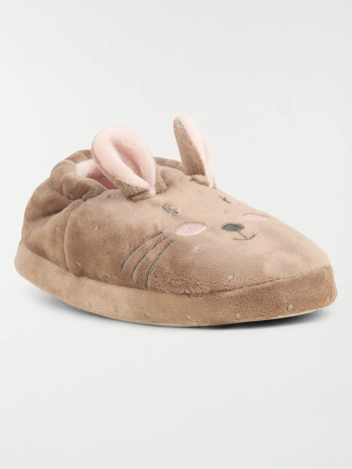 Chausson lapin fille marron (31-35)