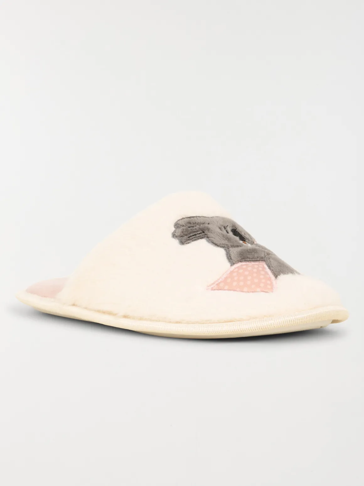 Chausson motif koala femme beige (36-41)