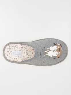 Chausson mule femme grise (36-41)