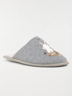 Chausson mule femme grise (36-41)