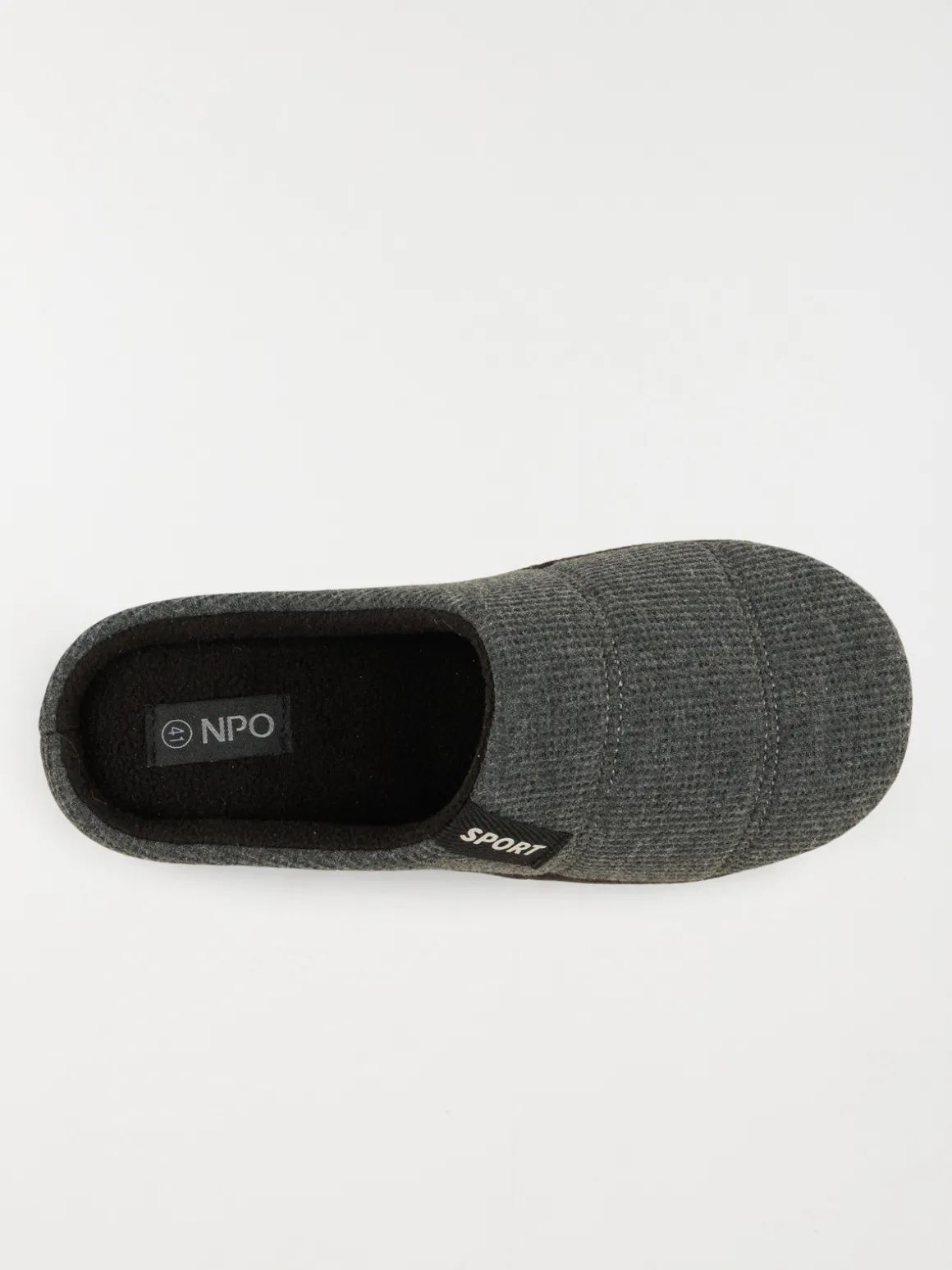 Chausson mule homme gris (41-46)