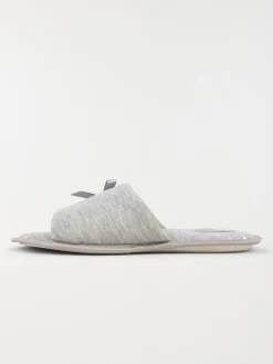 Chausson mule ouverte grise (37-42)