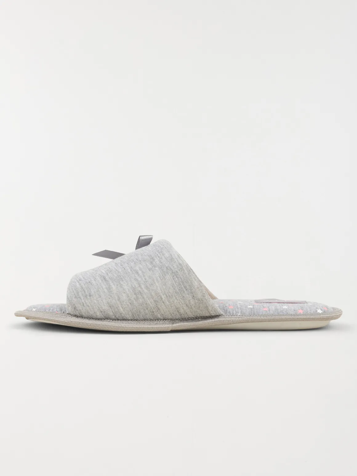 Chausson mule ouverte grise (37-42)