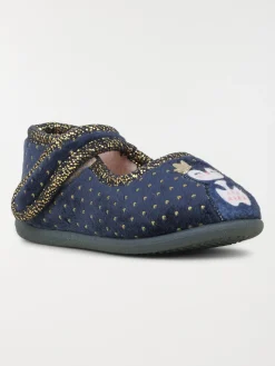 Chausson pingouin marine fille (24-30)