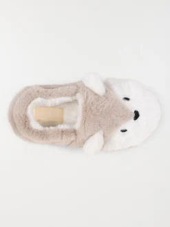 Chausson renard fille blanc (31-35)