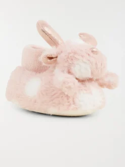 Chausson renne rose fille (24-31)