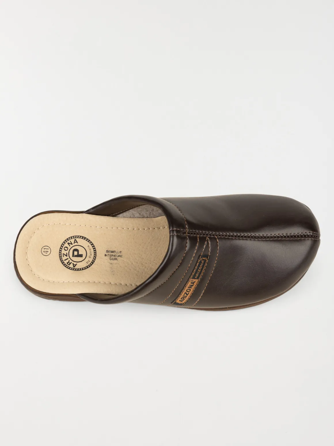 Chausson sabot homme marron (40-46)