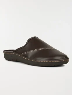 Chausson sabot marron homme (40-46)