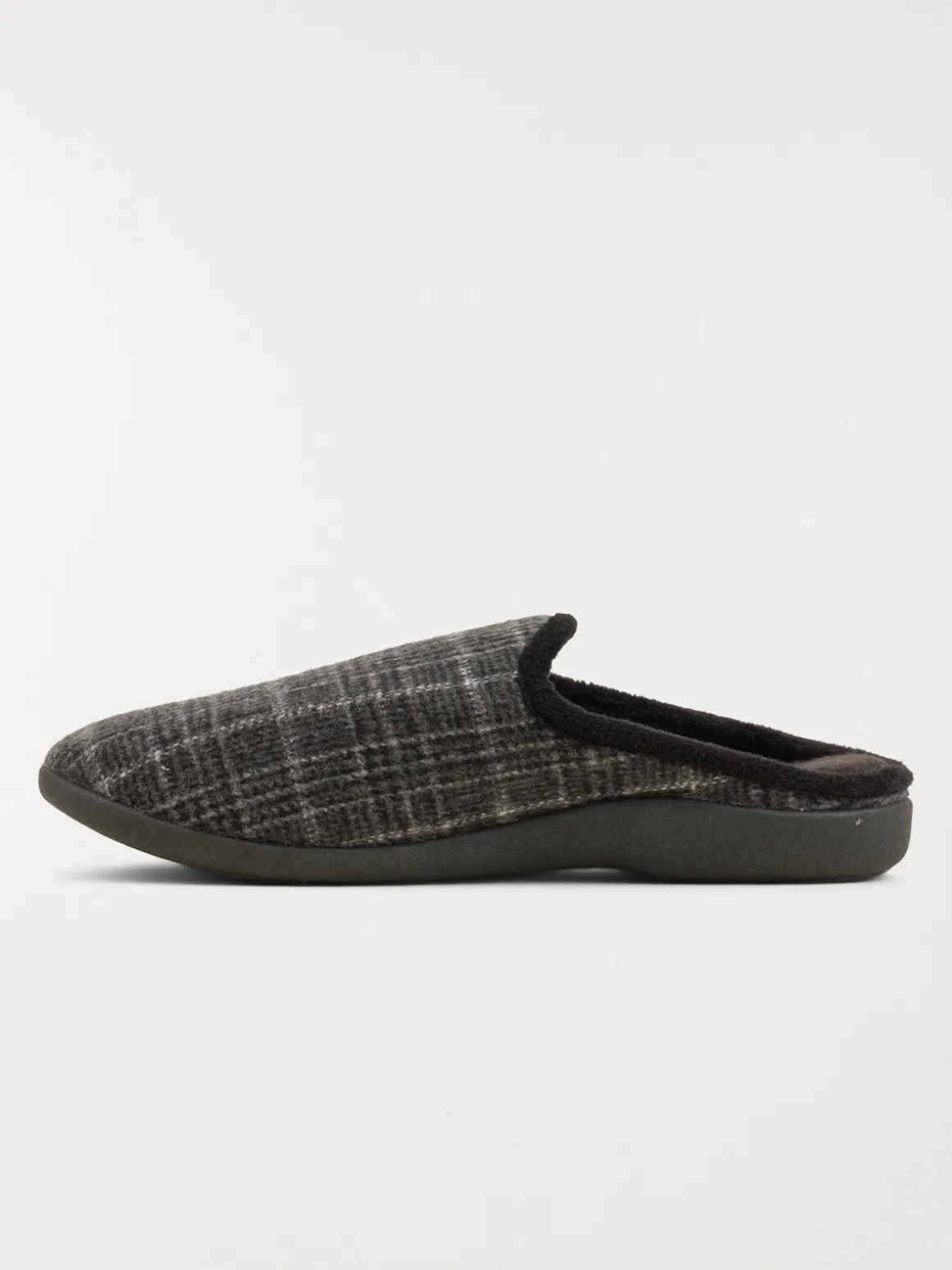 Chaussons à carreaux gris homme (41-46)