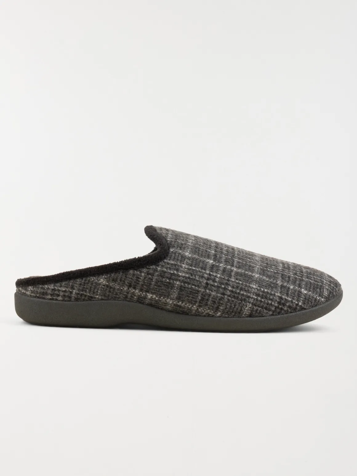 Chaussons à carreaux gris homme (41-46)