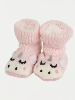Chaussons antidérapants licorne bébé