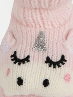 Chaussons antidérapants licorne bébé