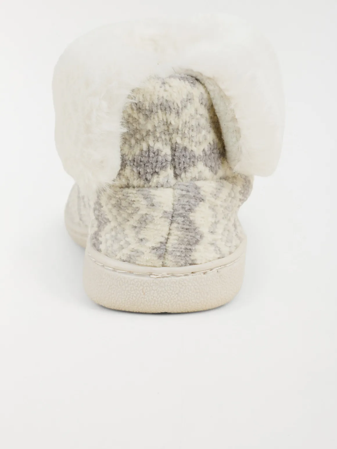Chaussons bottes grises femme (36-41)
