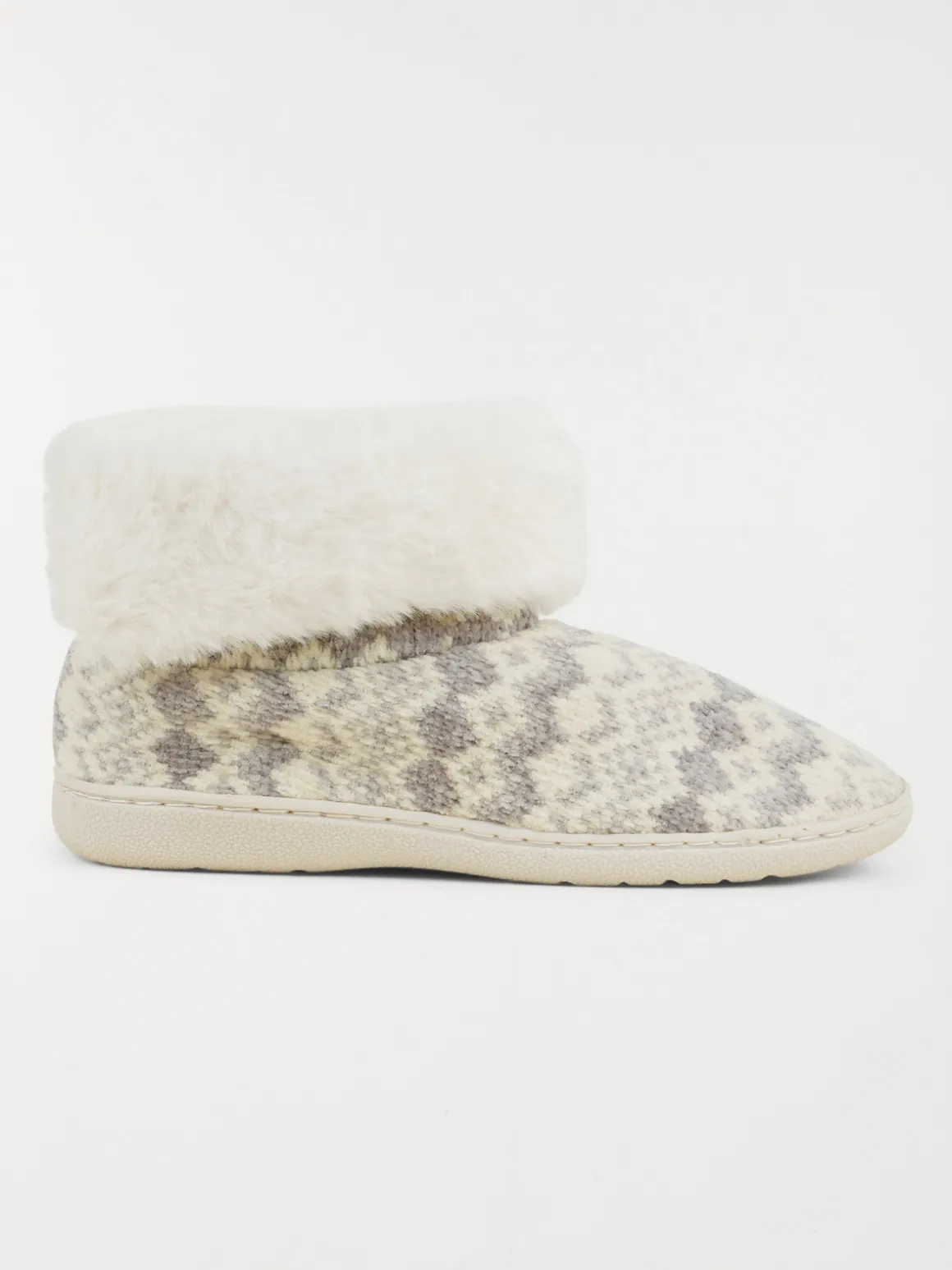 Chaussons bottes grises femme (36-41)